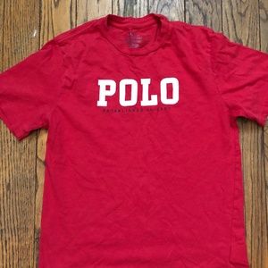 *MATCHING SET * Red Polo Youth T-Shirt and Pants Size Large (14-16)